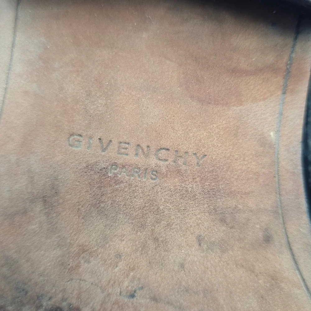 Givenchy Elegant Studded Leather Multi-Buckle‎ Ankle Boots Black Size 37 US 7